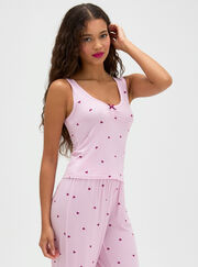 Heart modal long pyjama set